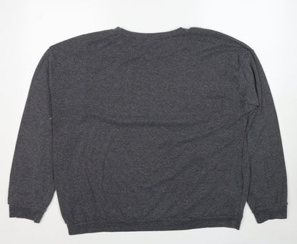 Blooming Jelly Womens Grey Polyester Pullover Sweatshirt Size XL Pullover - Easy Tiger