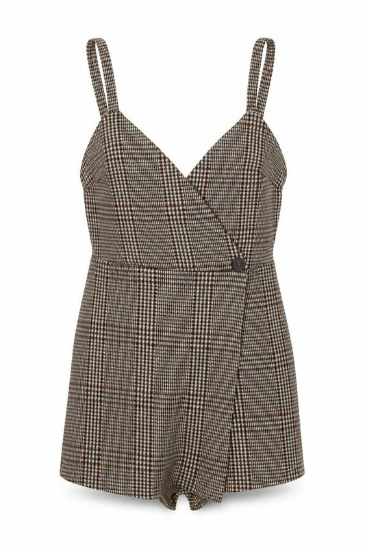 Womens UK Size S Pull&Bear One-Piece Brown Playsuit