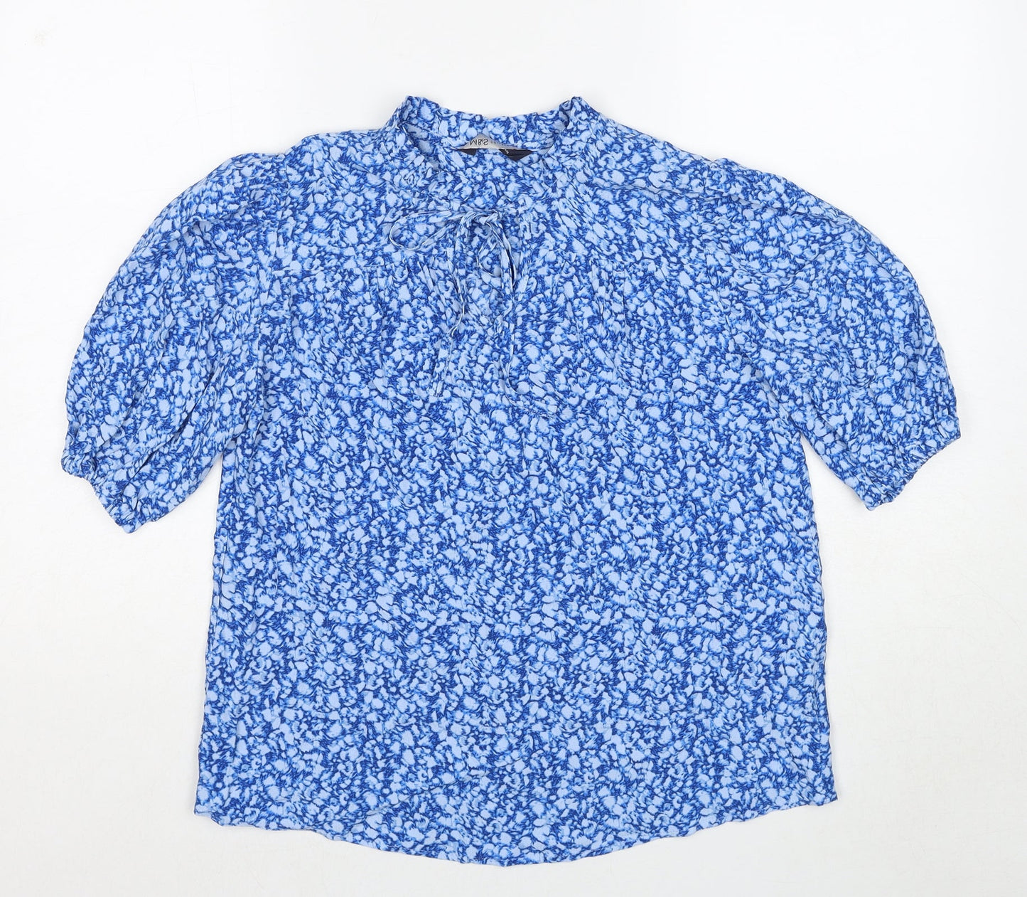 Womens UK Size 6 Marks and Spencer Blue Basic Blouse