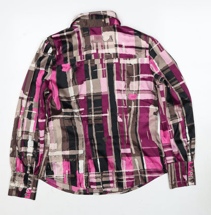 Womens UK Size 12 NEXT Multicoloured Basic Button-Up