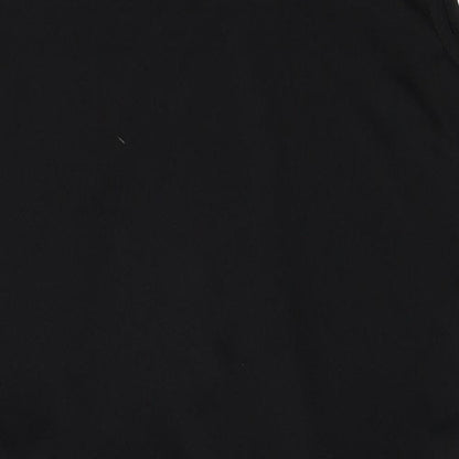 PRETTYLITTLETHING Womens Black Polyester Shift Size 10 Round Neck Pullover