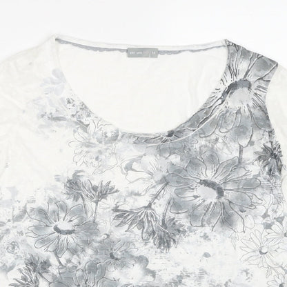 Womens UK Size 14 Per Una White Basic Blouse