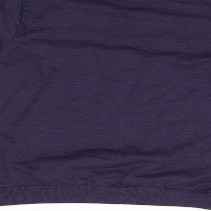 STRANGER THINGS Girls Purple Cotton Pullover Sweatshirt Size 13-14 Years Pullover