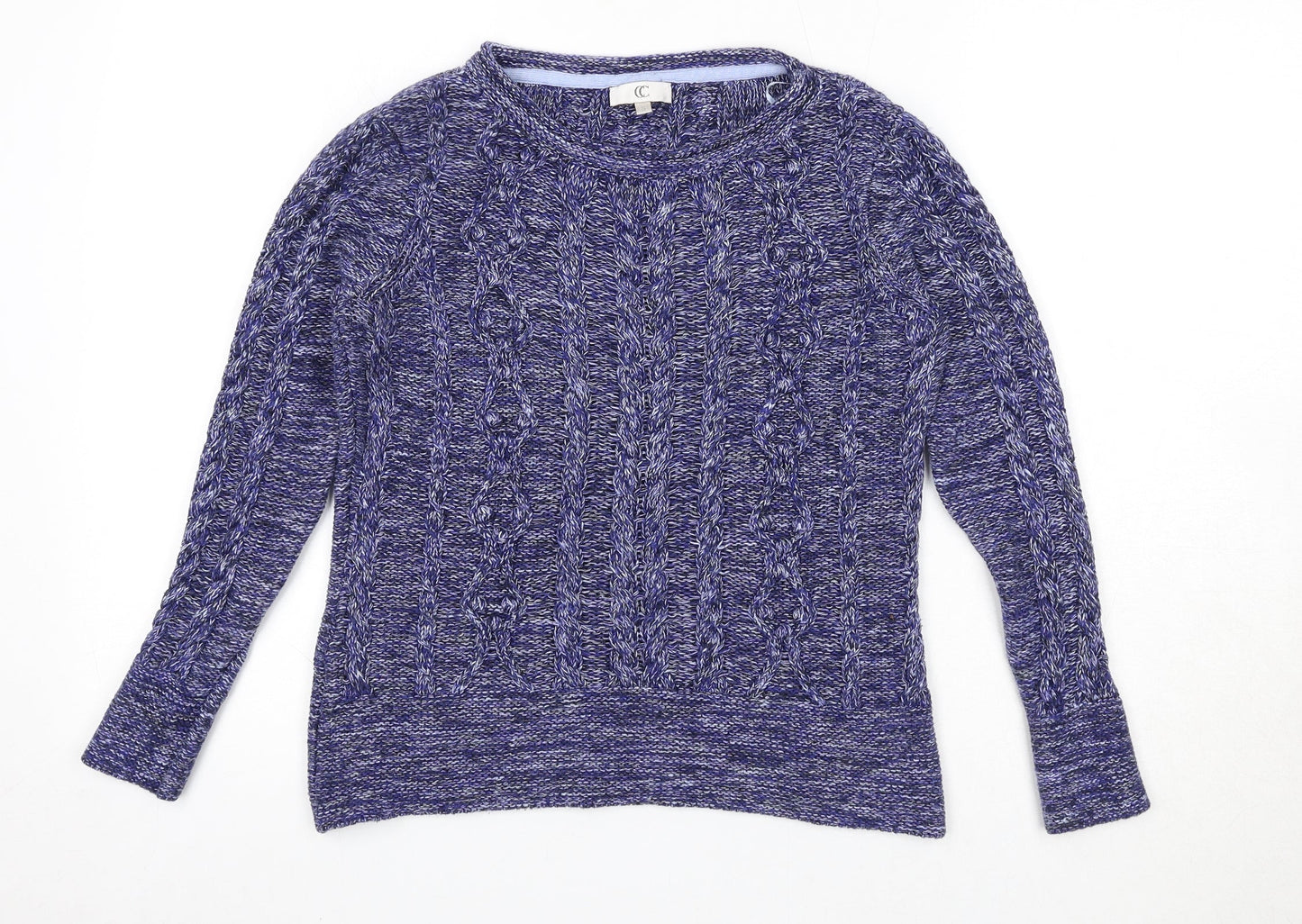 Womens UK Size S CC Blue Pullover Jumper
