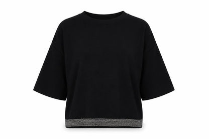 Womens UK Size 8 NEXT Black Basic Blouse