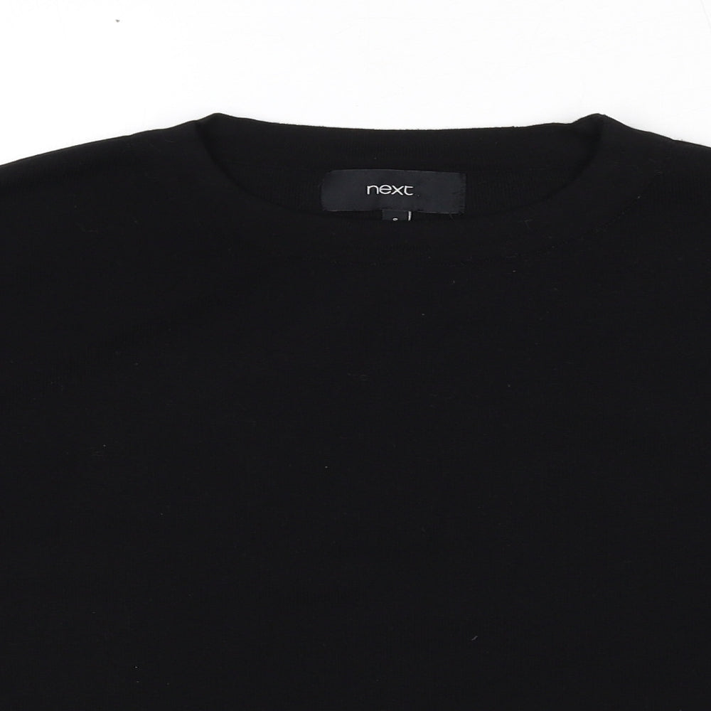 Womens UK Size 8 NEXT Black Basic Blouse