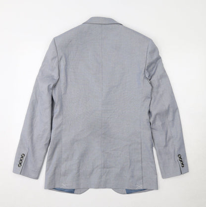 Mens UK Size 36 Marks and Spencer Regular Blue Suit Jacket