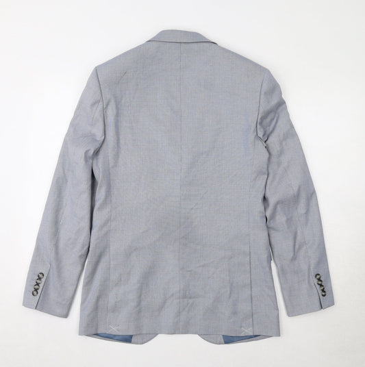 Mens UK Size 36 Marks and Spencer Regular Blue Suit Jacket