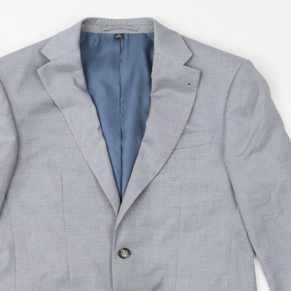 Mens UK Size 36 Marks and Spencer Regular Blue Suit Jacket