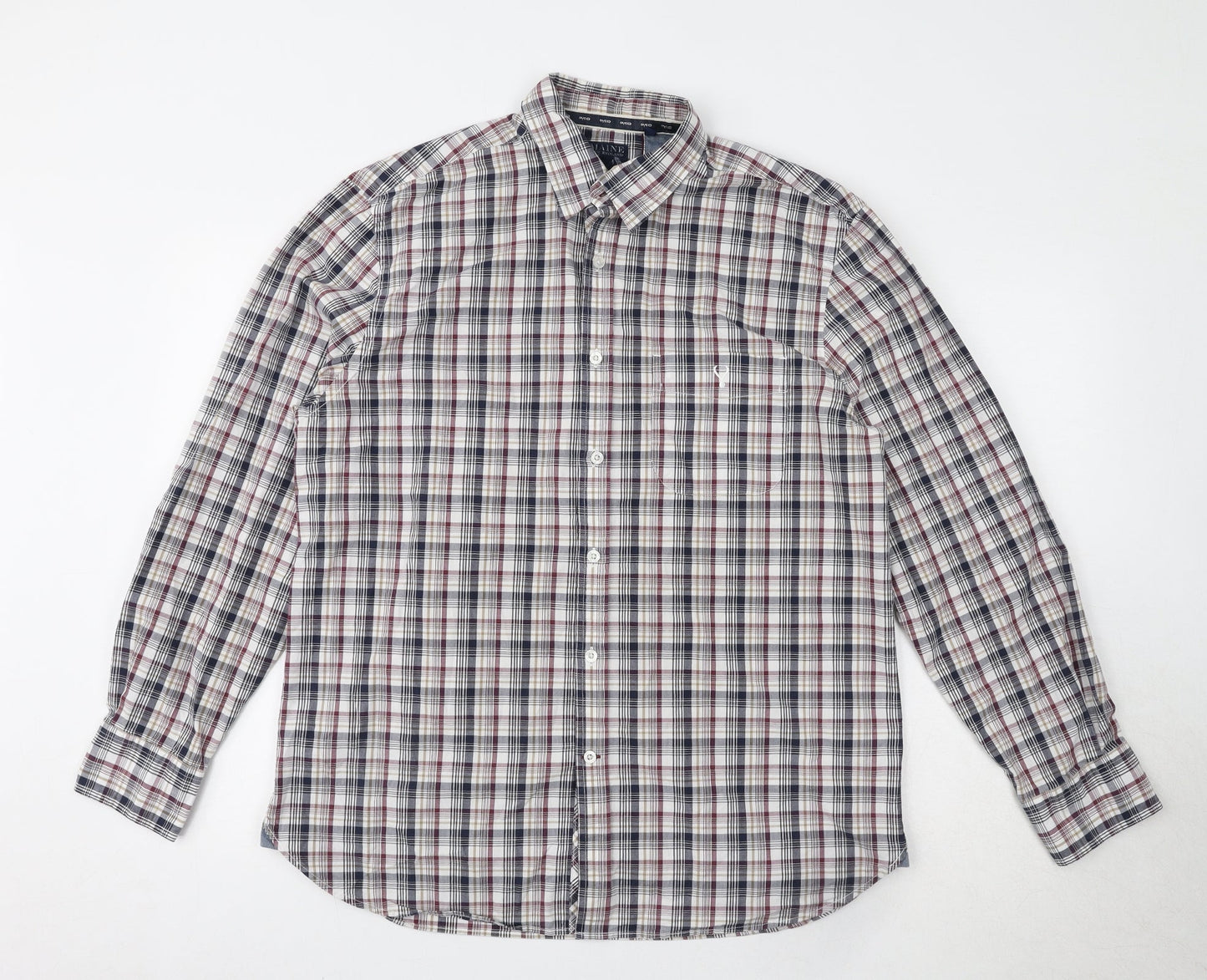 Mens UK Size M Maine Multicoloured  Button-Up Long Sleeve Casual Shirt