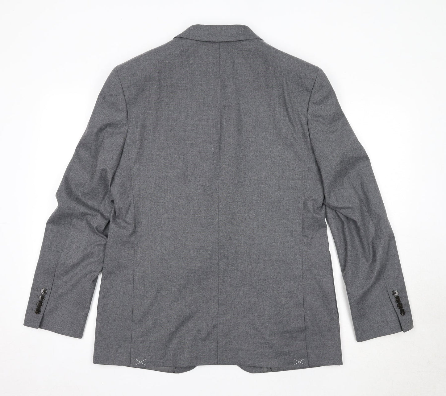 Autograph Mens Grey Polyester Jacket Suit Jacket Size 40 Regular