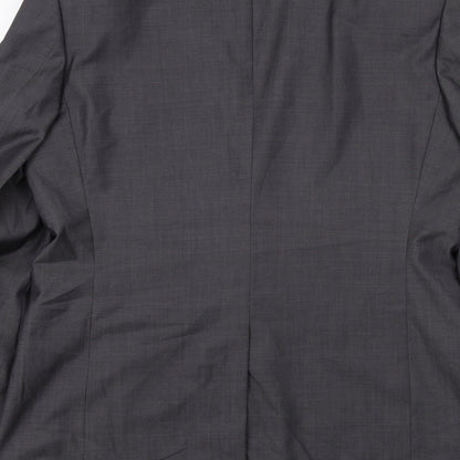 Autograph Mens Grey Polyester Jacket Suit Jacket Size 40 Regular