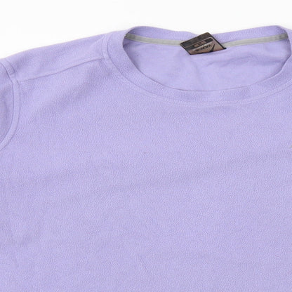 K-Way Womens Purple Polyester Pullover Sweatshirt Size XL Pullover