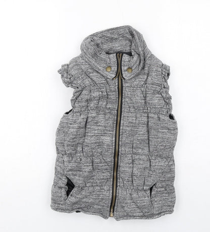 MODO Girls Grey Gilet Jacket Size M Zip