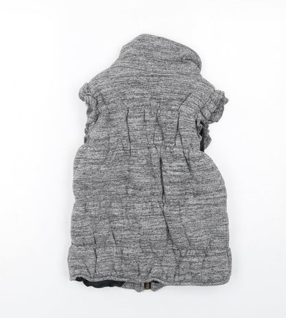 MODO Girls Grey Gilet Jacket Size M Zip