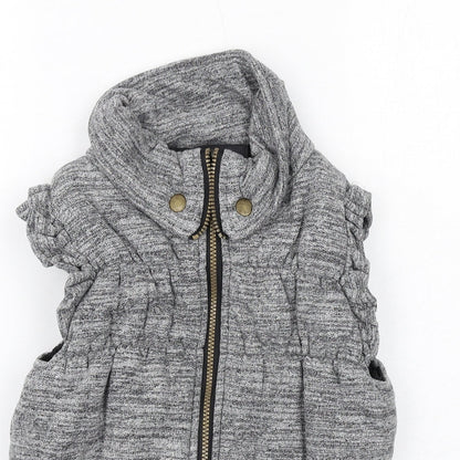 MODO Girls Grey Gilet Jacket Size M Zip