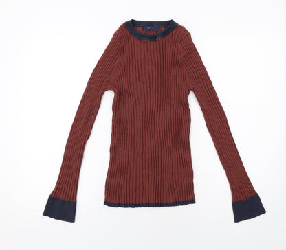 Womens UK Size 12 NEXT Brown Pullover Jumper