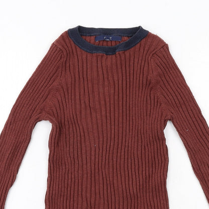 Womens UK Size 12 NEXT Brown Pullover Jumper