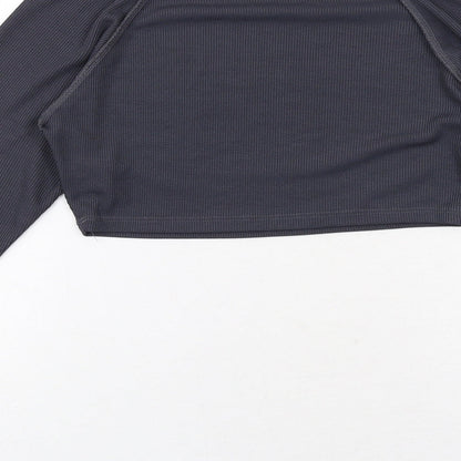 Womens UK Size 10 PRETTYLITTLETHING Grey Basic T-Shirt