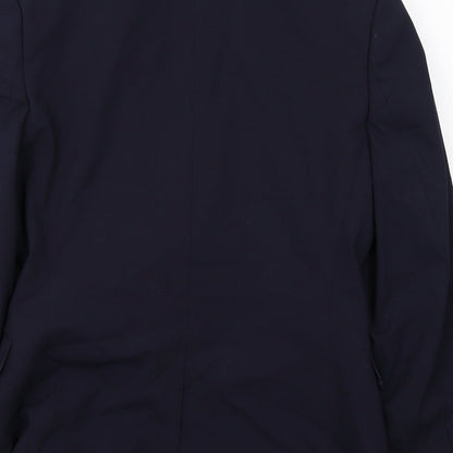 ASOS Mens Blue Polyester Jacket Suit Jacket Size 36 Regular