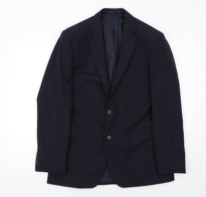 Mens UK Size 38 Debenhams Regular Blue Suit Jacket