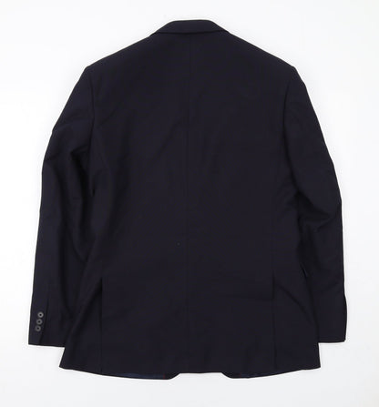 Mens UK Size 38 Debenhams Regular Blue Suit Jacket