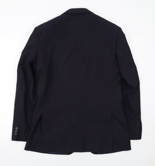 Mens UK Size 38 Debenhams Regular Blue Suit Jacket