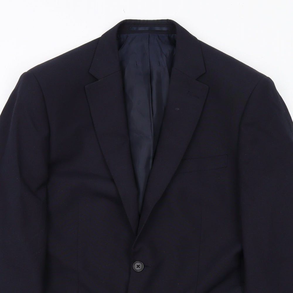 Mens UK Size 38 Debenhams Regular Blue Suit Jacket