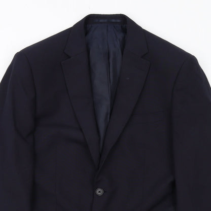 Mens UK Size 38 Debenhams Regular Blue Suit Jacket