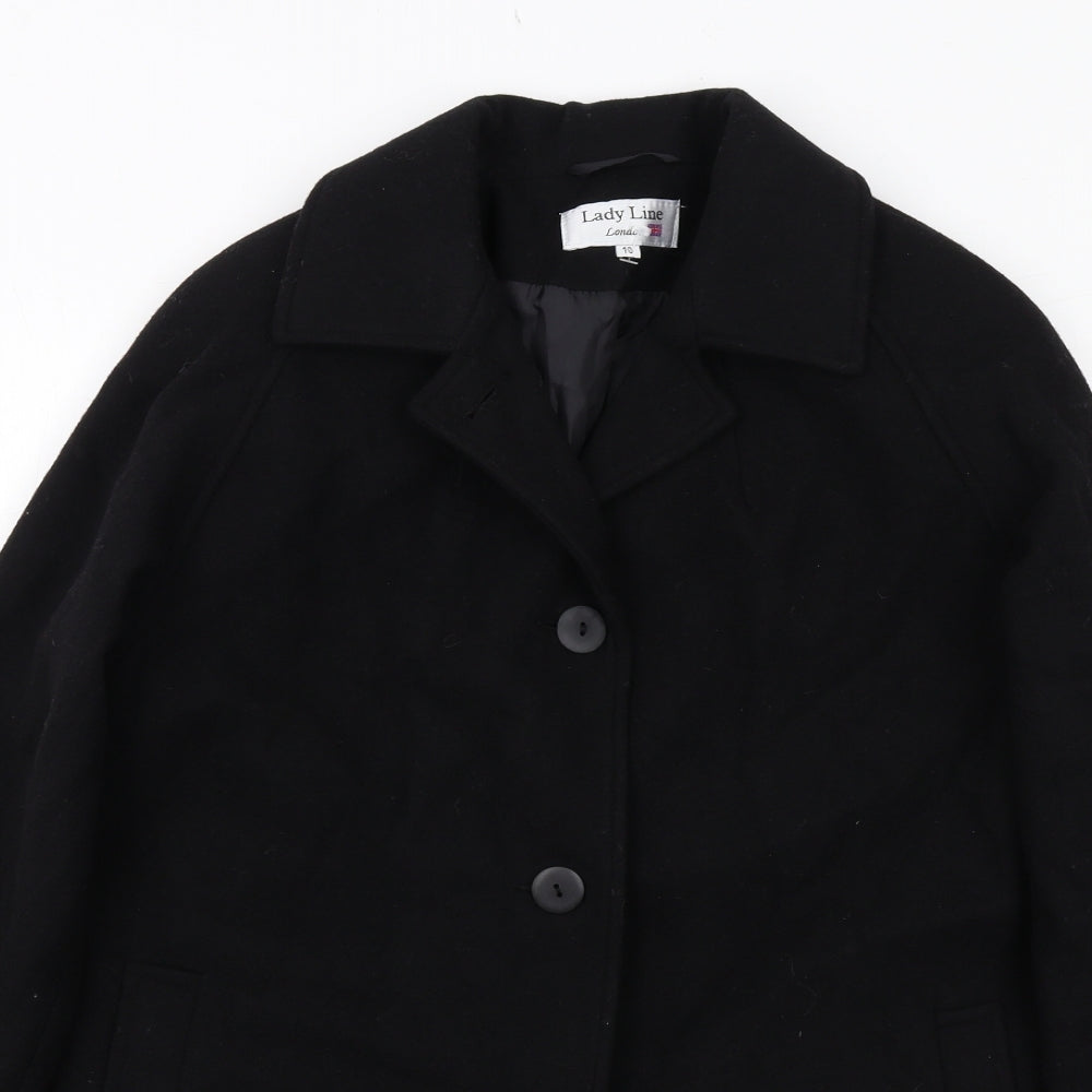 Womens UK Size 10 Lady Line Black Jacket