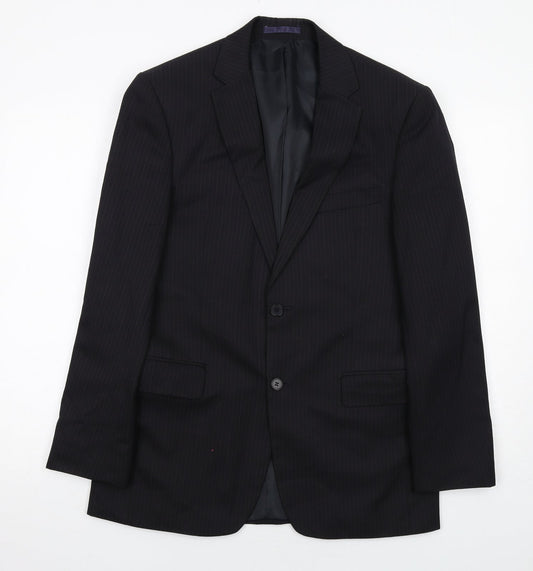 Mens UK Size 38 Karl Jackson Regular Black Suit Jacket