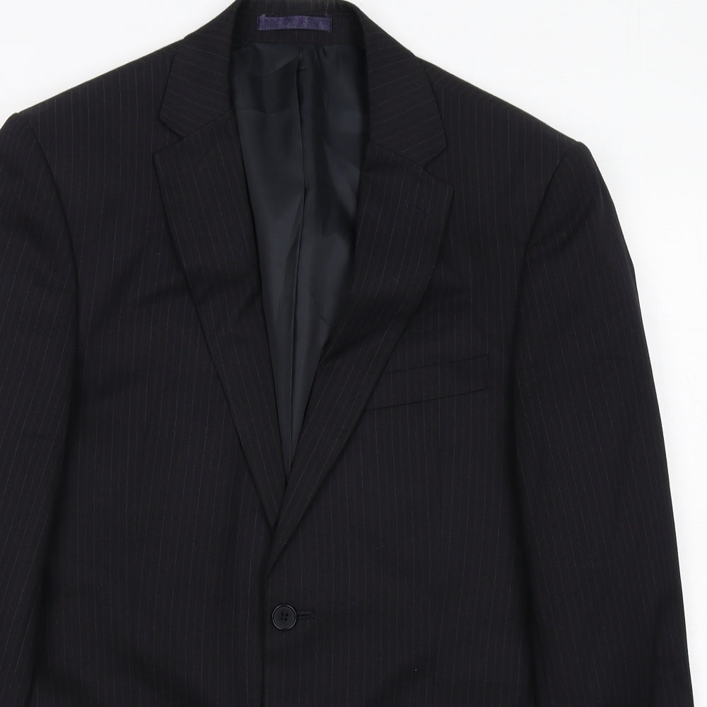 Mens UK Size 38 Karl Jackson Regular Black Suit Jacket