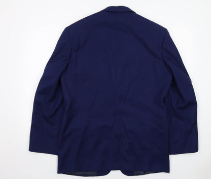 Mens UK Size 40 Marks and Spencer Regular Blue Suit Jacket