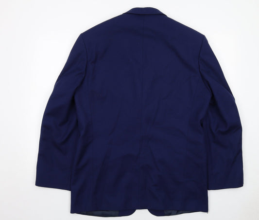 Mens UK Size 40 Marks and Spencer Regular Blue Suit Jacket