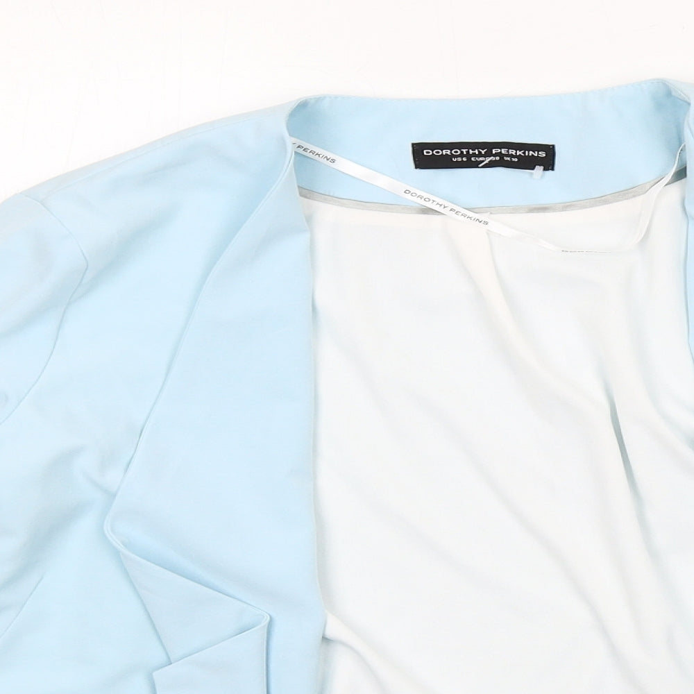 Womens UK Size 10 Dorothy Perkins Blue Kimono Coat