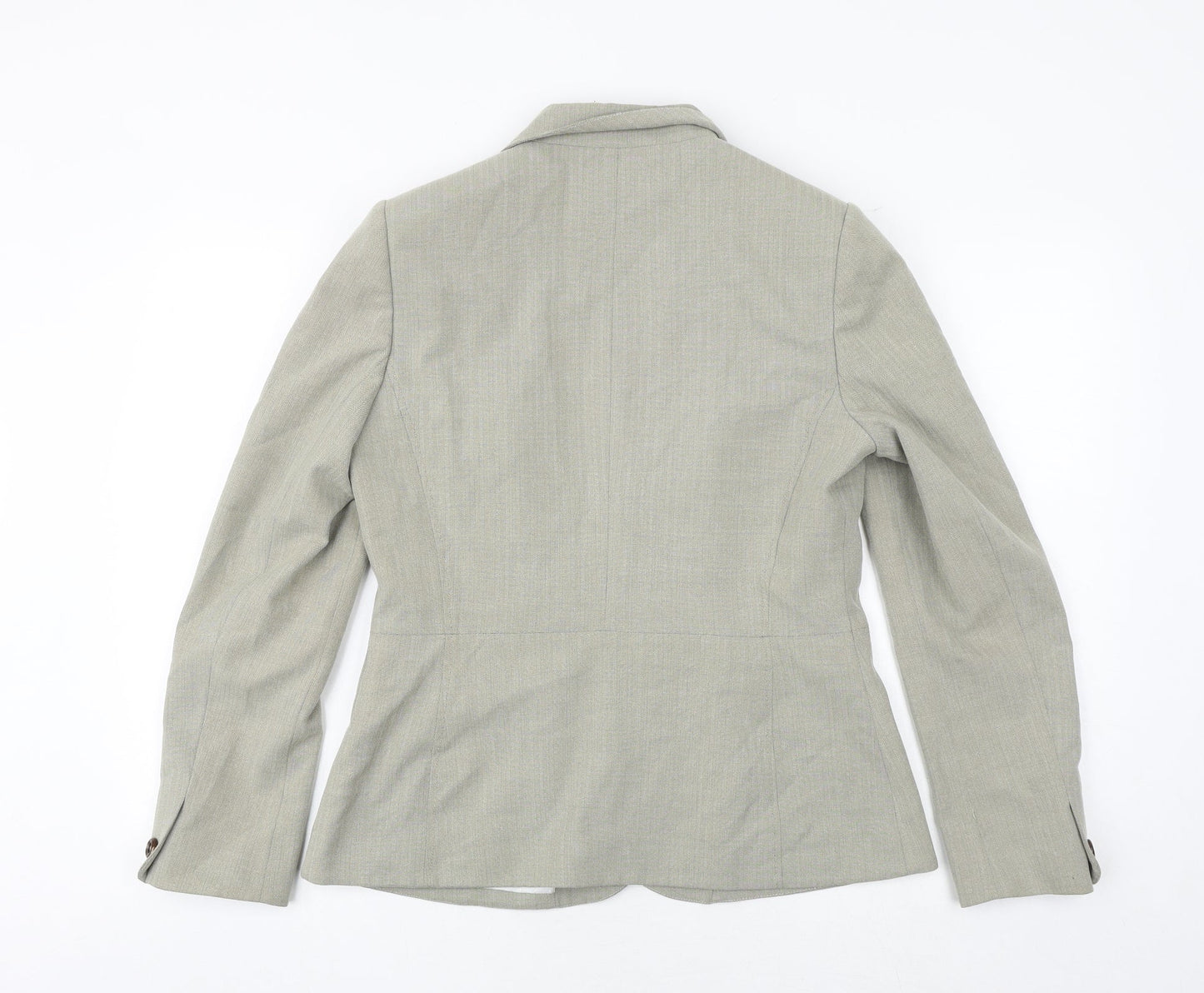 Autonomy Womens Beige Polyester Jacket Blazer Size 12