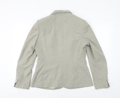 Autonomy Womens Beige Polyester Jacket Blazer Size 12