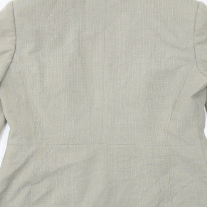 Autonomy Womens Beige Polyester Jacket Blazer Size 12