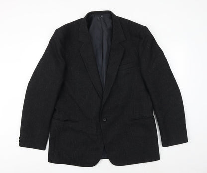 Mens UK Size 42 The Burton Collection Regular Black Suit Jacket