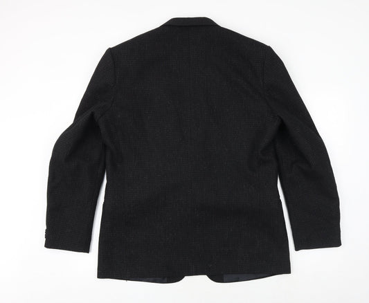 Mens UK Size 42 The Burton Collection Regular Black Suit Jacket