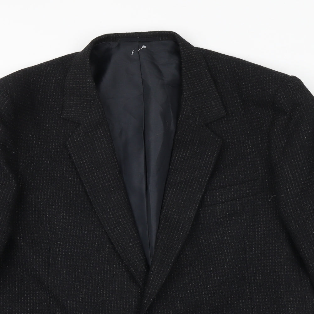 Mens UK Size 42 The Burton Collection Regular Black Suit Jacket