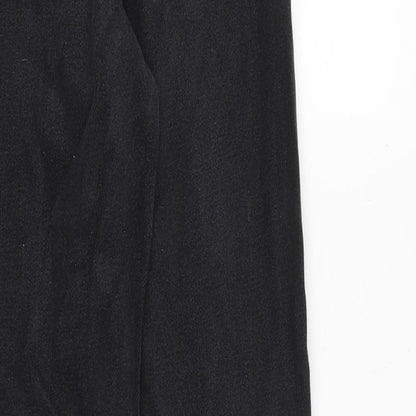 Zara Womens Grey Cotton Tapered Jeans Size 4 Regular Zip