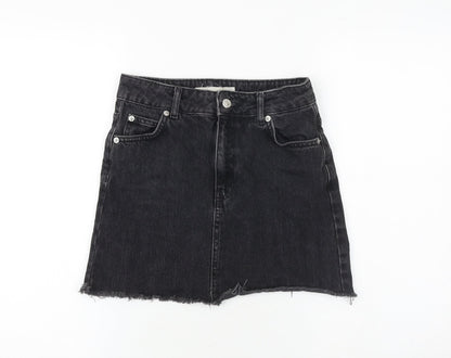Womens UK Size 6 Topshop A-Line Denim Skirt