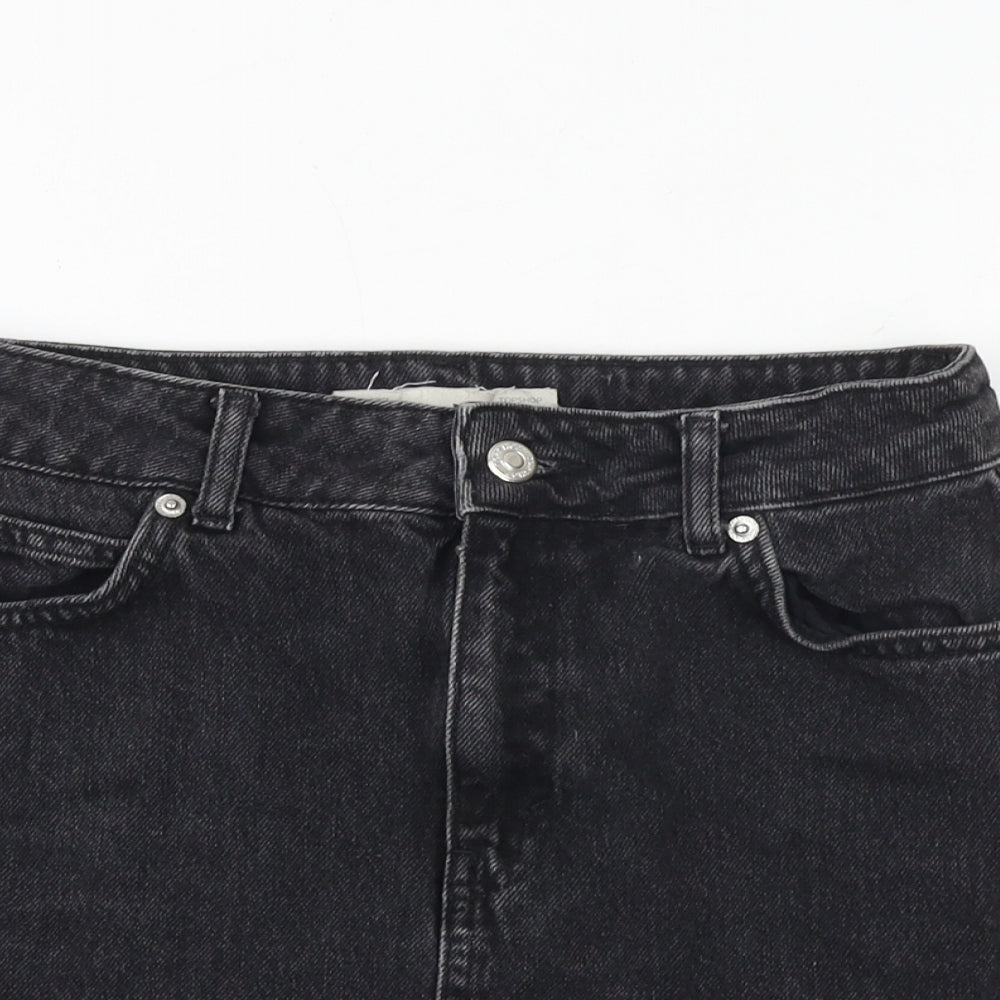 Womens UK Size 6 Topshop A-Line Denim Skirt