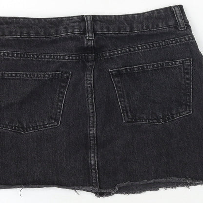 Womens UK Size 6 Topshop A-Line Denim Skirt