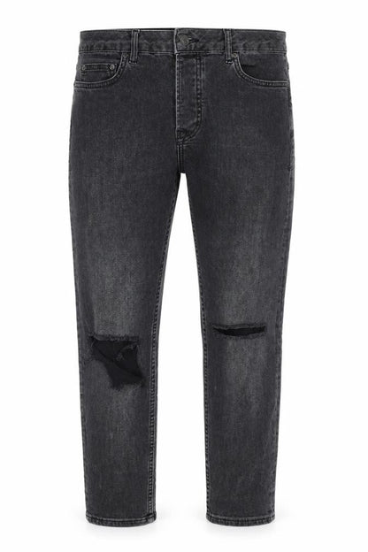Mens UK Size 30 in Topman Regular Fit Tapered Grey Jeans