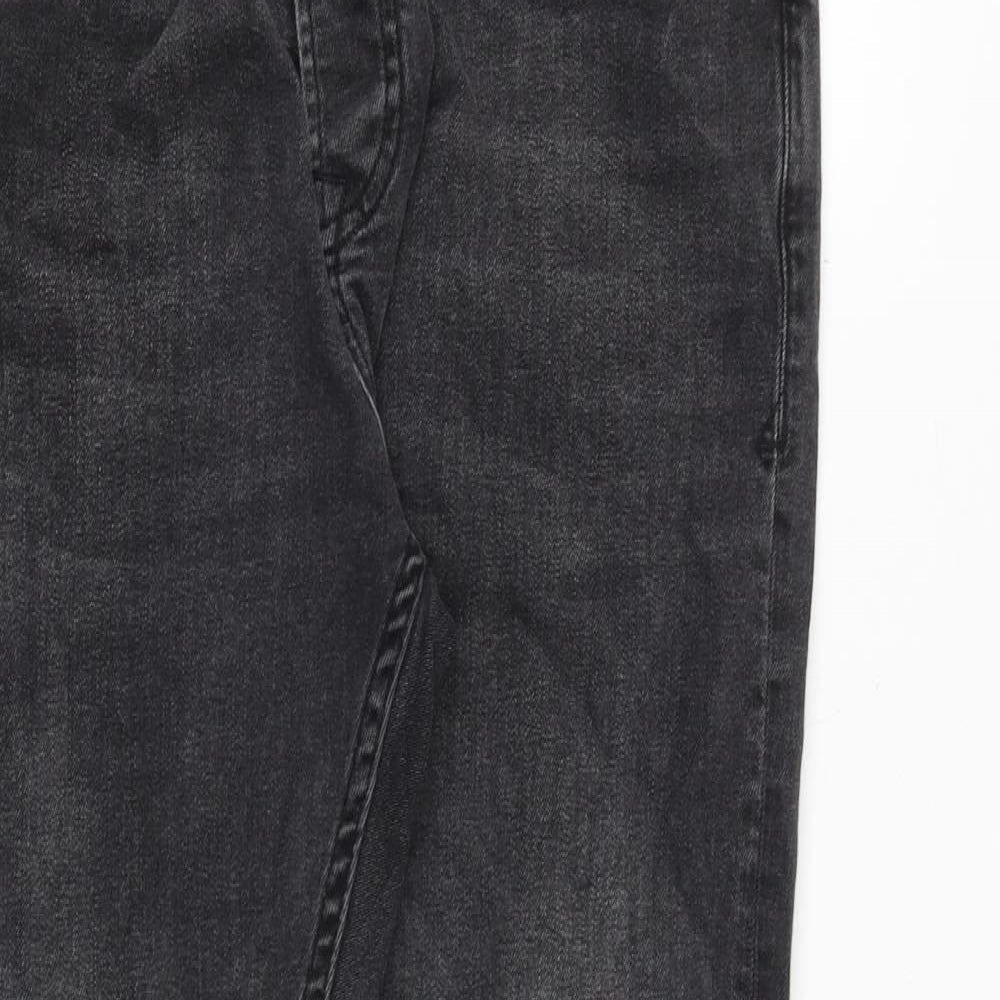 Mens UK Size 30 in Topman Regular Fit Tapered Grey Jeans
