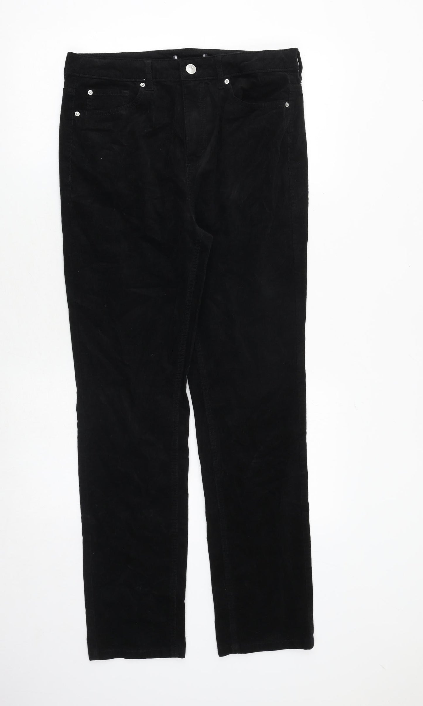 Womens UK Size 32 in Marks and Spencer Regular Fit  Black Trousers