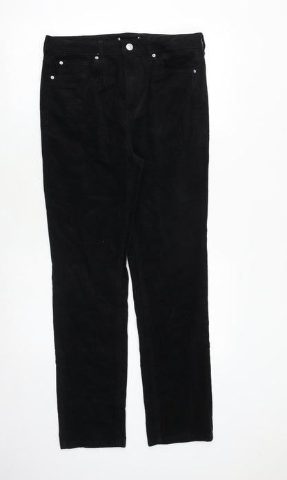 Womens UK Size 32 in Marks and Spencer Regular Fit  Black Trousers