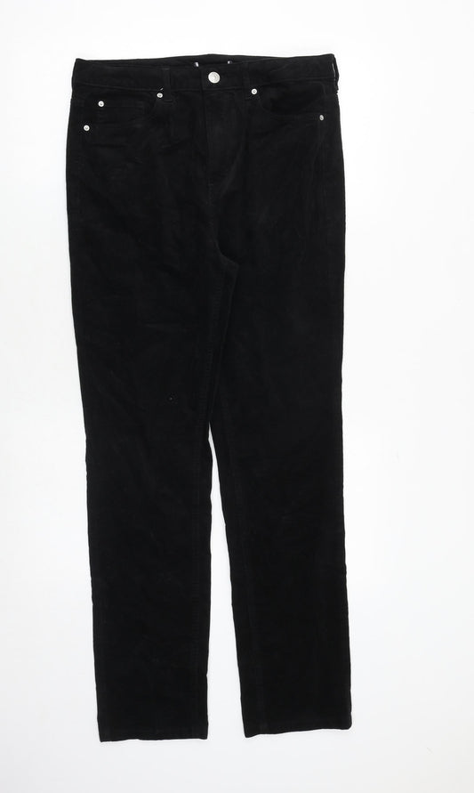 Womens UK Size 32 in Marks and Spencer Regular Fit  Black Trousers